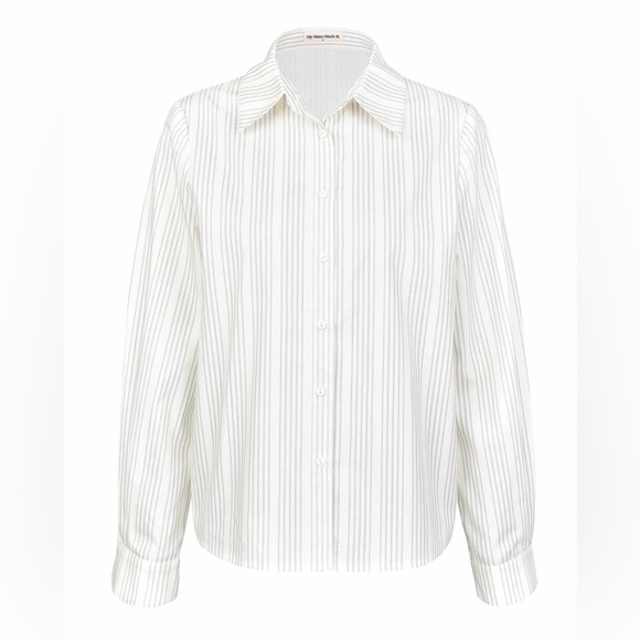 My Mum Made It Cotton Striped Button Down Shirt - Picture 1 of 8